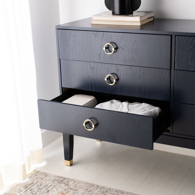 Longhin 56'' W 6 - Drawer Dresser, Navy
