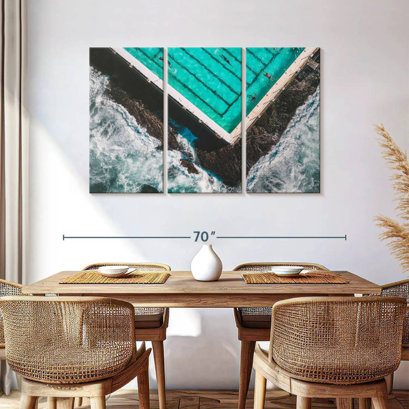 Rorry The Pool By The Beach, 36" H x 57" W