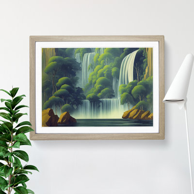 Placid Waterfall - Single Picture Frame Print