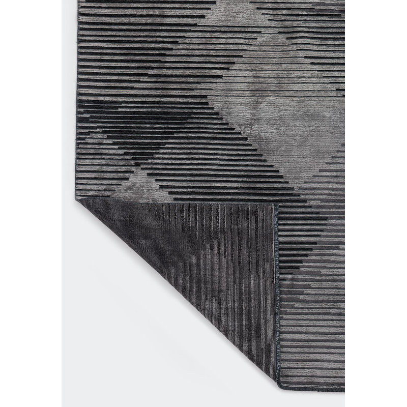 Contemporain à grand losange géométrique asymétrique, Rectangle 9 pi 10 po x 14 pi