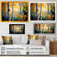 Into A Golden Birch Forest V - Paysage, art mural sur toile-249317220-248236268