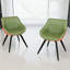 Chaises de salle à manger, chaise de salle à manger de cuisine moderne médiévale, chaises décoratives en polyuréthane avec pieds en métal noir, convient à la maison et à la cuisine-795809207