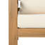 Ensemble de conversation d'extérieur en bois d'acacia avec coussins Fierro