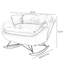 Chaise berçante double en tissu à technologie double chaise berçante-100813956