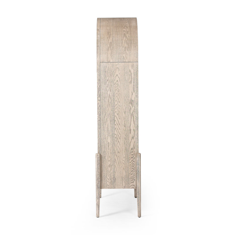 Tolle Solid Wood Bookcase, White/Neutral