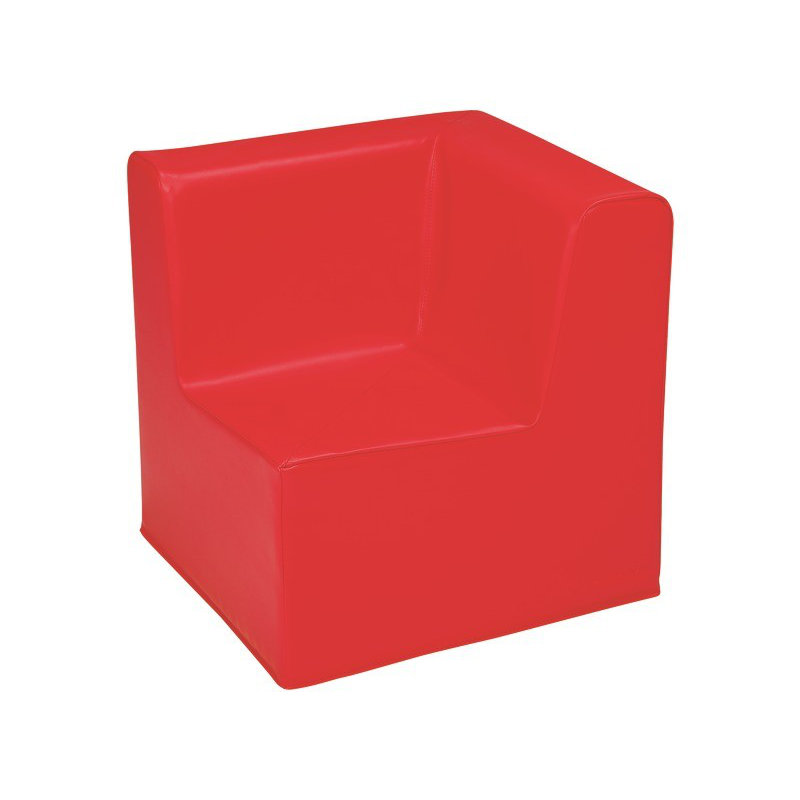 Low Corner Chair Basic - H: 17 Cm, Red