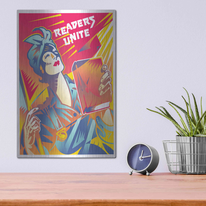 " Readers Unite " by David Chestnutt, 16" H x 12" W