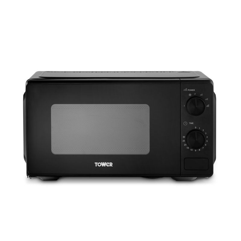 Tower 46.6cm 20m³ L Convection Countertop Microwave with Sensor Cooking, Black