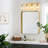 Modern Aniwa 3-Light Dimmable Bathroom Vanity Light, Gold Bathroom Mirror Light Fixture with Cone Clear Glass Shades for Makeup, Powder Room-1930477247-1890635372