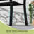 50" Porch Bench With Ergonomic Backrest & Armrests Floral Patterns Curved