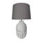 Nuangola Concrete Table Lamp – Hand-Finished Textured Base with Cotton Shade, Ideal for Bedside or Living Room