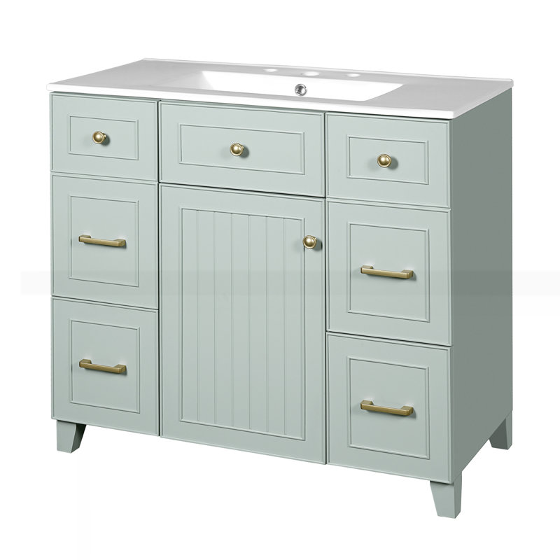 Meuble-lavabo 36 po avec lavabo en céramique