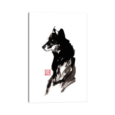 Wolf by Péchane - Print on Canvas