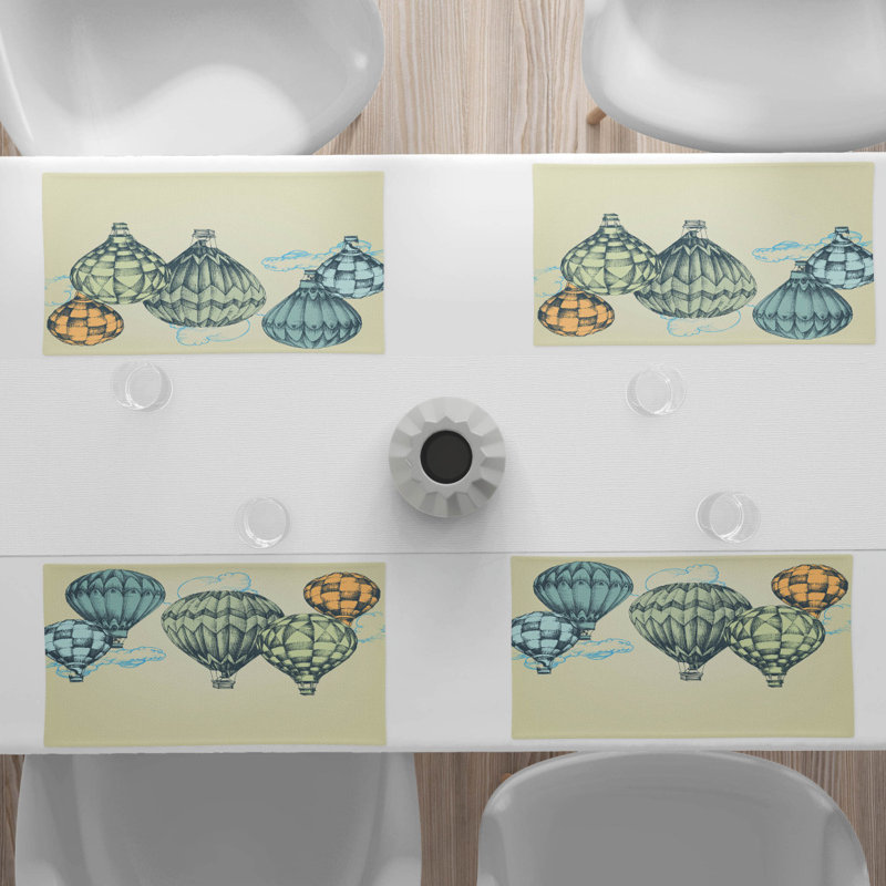 Polyester Abstract Rectangle Placemat