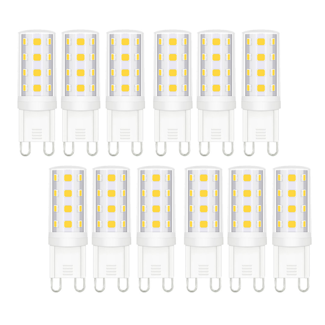 3 Watt (40 Watt Equivalent), G9 LED, Dimmable Light Bulb, G9/Bi-pin Base (Set of 12) YMAM.LIGHT