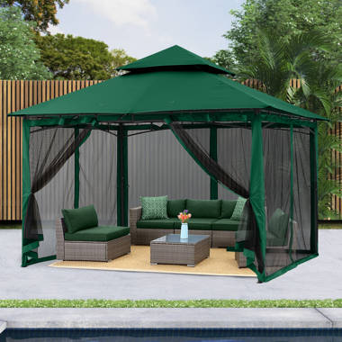 Ktaxon BBQ 8 Ft. W x 5 Ft. D Steel Patio Gazebo