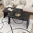 Modern Minimalist Coffee Table Set, Rectangle Coffee Table With Splicing Design-1446998156