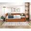 Lit de jour moderne avec lit gigogne intégré, capitonnage à boutons et garniture cloutée, similicuir, meuble de chambre ou de salon, 1 pièce