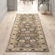 Arden Floral Handmade Tufted Wool Charcoal/Light Beige/Yellow Area Rug