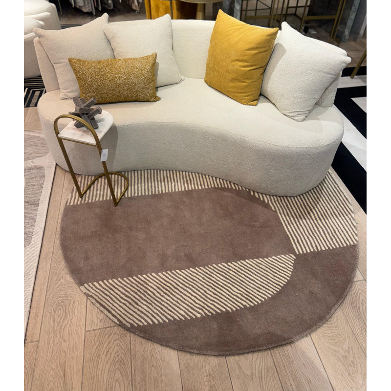 Tapis organiques de forme irrégulière, Rond 8 pi
