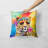 Hippie Animals Other/No Pattern Throw Pillow-94412320