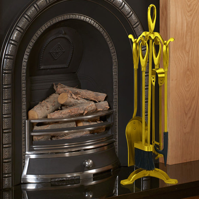 Benzonia Iron Fireplace Tool Set