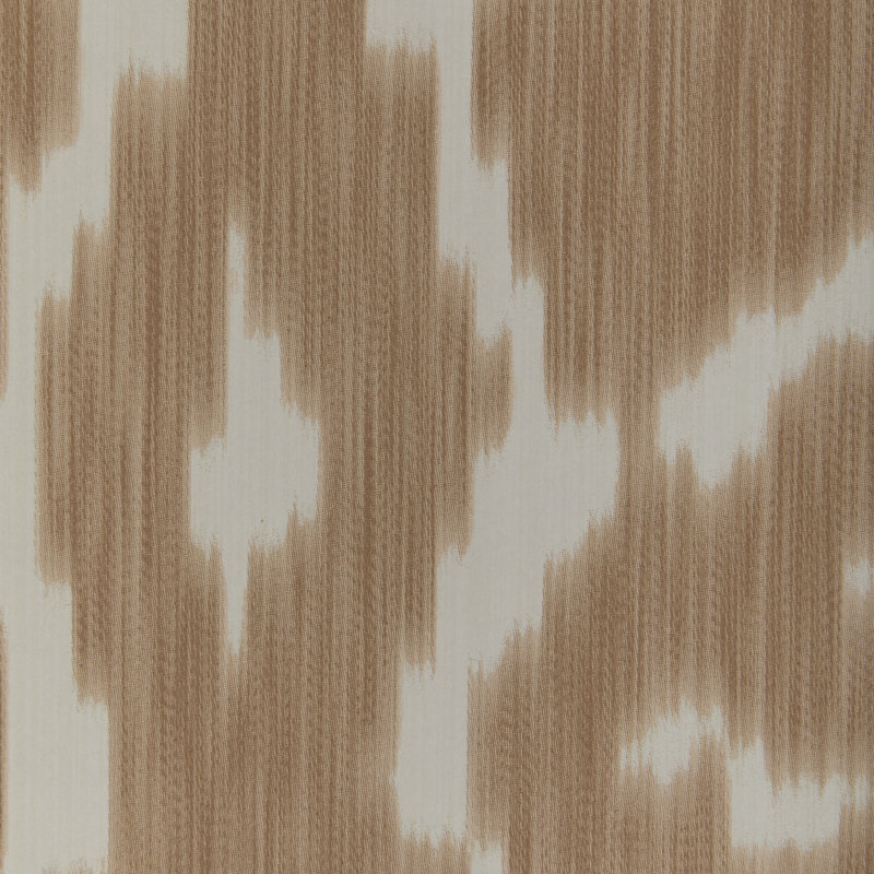 Clare Toponas Ikat Wood Pulp Blend Pretrimmed Roll, Sand
