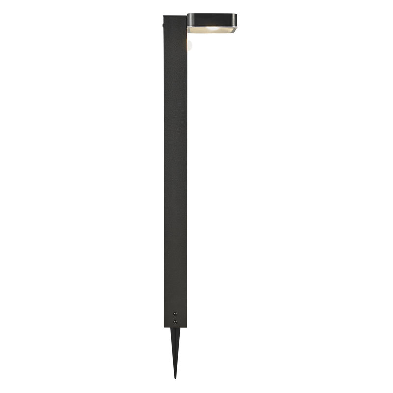Rica Black Solar Powered Metal Pathway Light