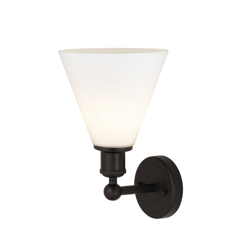 Beva Steel Armed Sconce, Matte White, Oil Rubbed Bronze