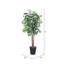 Ficus artificiel en pot de style panier