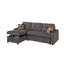 Canapé-lit modulaire avec méridienne et rangement Pero-111572258