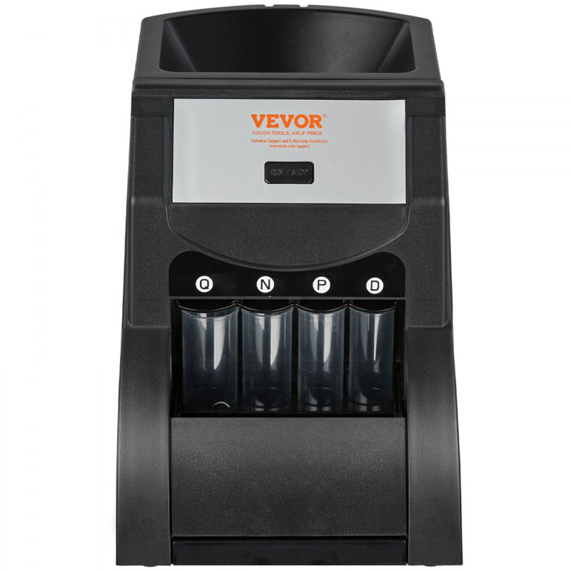 VEVOR USD Coin Sorter Holds 200 Coins