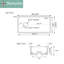 34.25'' L Single Basin Kitchen Sink