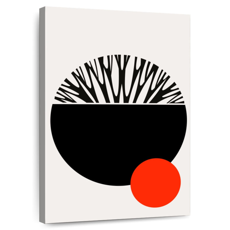 Avery Abstractika Red Black, 39" H x 26" W