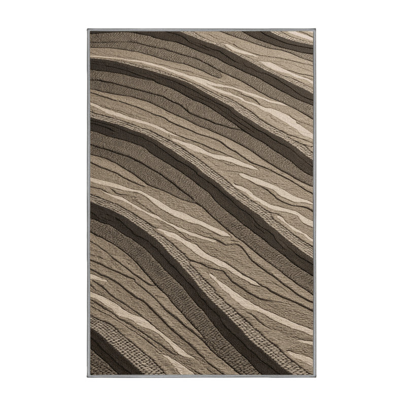Washable Sand dunes Nautical Area Rug, Rectangle 8' x 10'