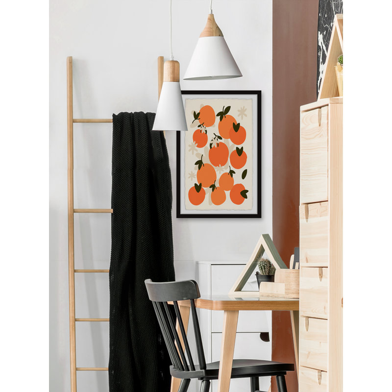«Juuche Oranges», reproduction encadrée, H 12 po x l 8 po x P 1,5 po