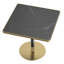 Table carrée bistro moderne tulipe 31,5 pouces avec plateau en faux marbre, facile à assembler, structure en métal robuste-178773035
