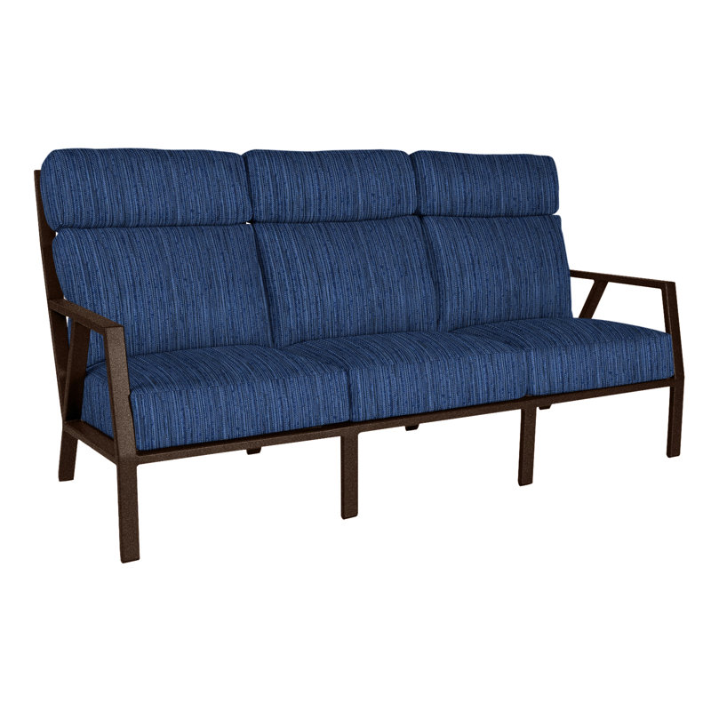 Aris Outdoor 3 - Seat Patio Sofa, Copper Creek, Sash Denim