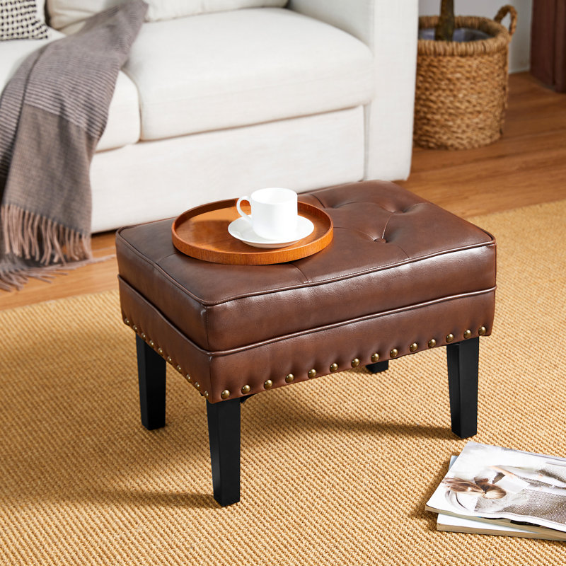 Tabouret d'appoint en bois manufacturé, Brun
