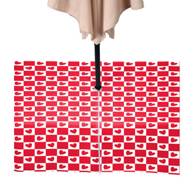 Checkmate Hearts Water Repellent Tablecloth