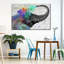 «Elephant Colorful Elephant Splash», reproduction sur toile-92517320