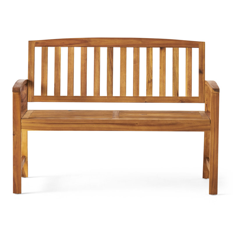 Banc en bois pour patio, ajoute du charme, l 48,50 po x P 24,96 po, H 35,24 po, capacité de poids de 250 lb pour la finition du patio, rehausse le décor extérieur, lb