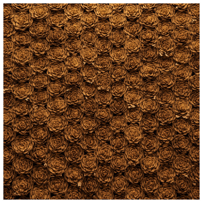 Housses de couette à motif floral brun rose, Grand lit