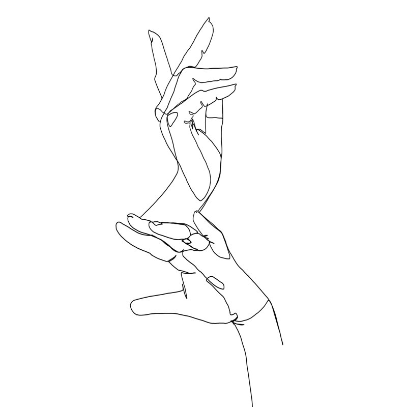 " Magic Hands I ", 36" H x 24" W x 1" D