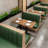 Restaurant soft cushion sofa booth