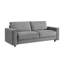 4 modulaires en velours côtelé gris, style minimaliste moderne, tissu doux, structure, pour 2 sièges à la maison, salon approprié