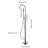 Brushed Nickel Standing Tub Filler With Handheld Shower, 360° Swiveling Spout, Floor Mounted, Quality And Alluring Faucet 360 Degree Swivel Gorgeous-117060444