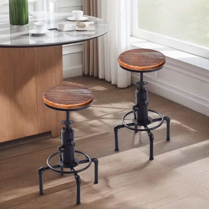 Tabouret de bar Dicot, Brun / Noir, 2