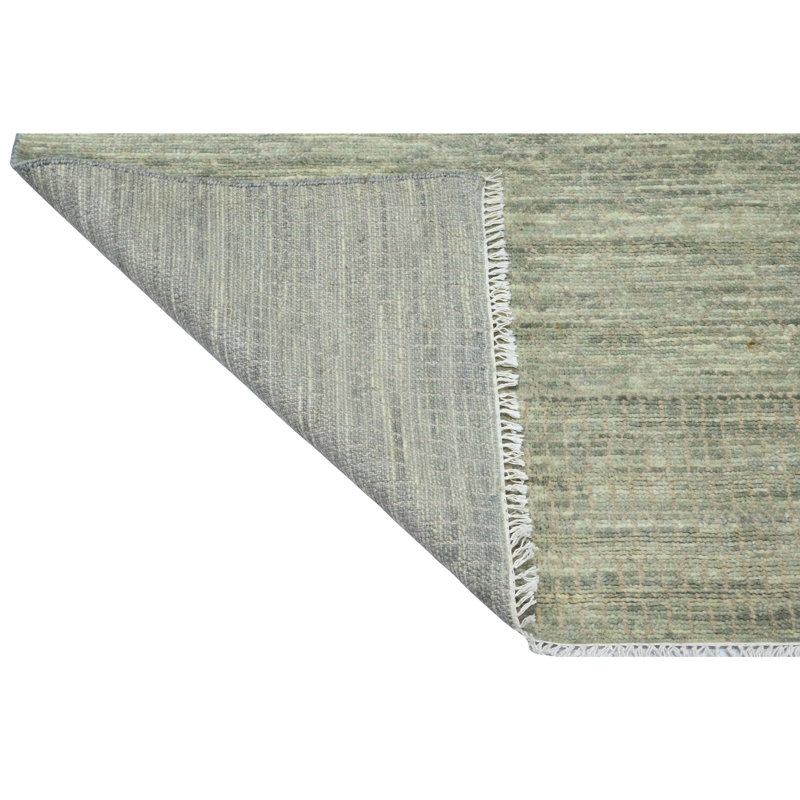 Hand Knotted Area Rug in Light Blue/Natural