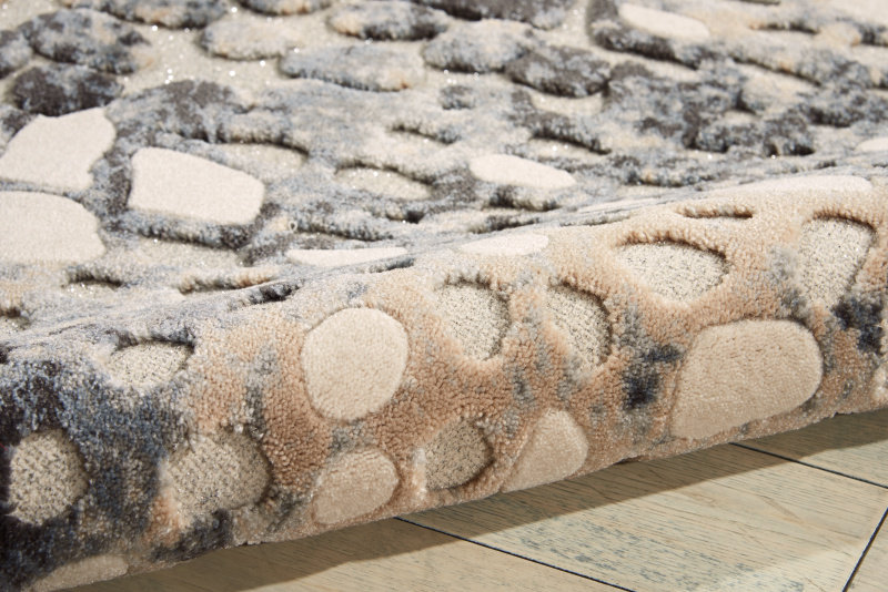 Gleam Abstract Area Rug in Flint, Rectangle 5'3" x 7'3"